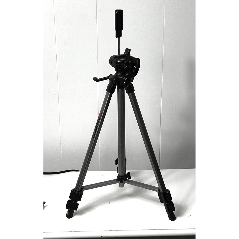 Ambico Camera Tripod Unisex OS Silver Aluminum Adjustable Photography Stand